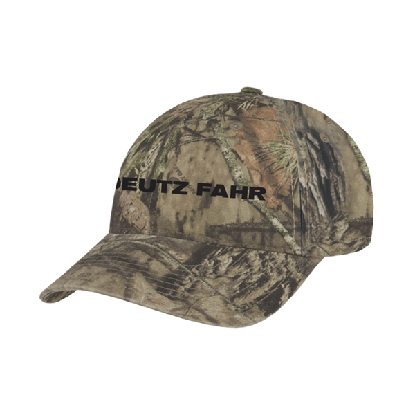 Mossy Oak Camo Hat Front Image on white background