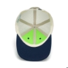 Blue/Tan Hat Product Image on white background