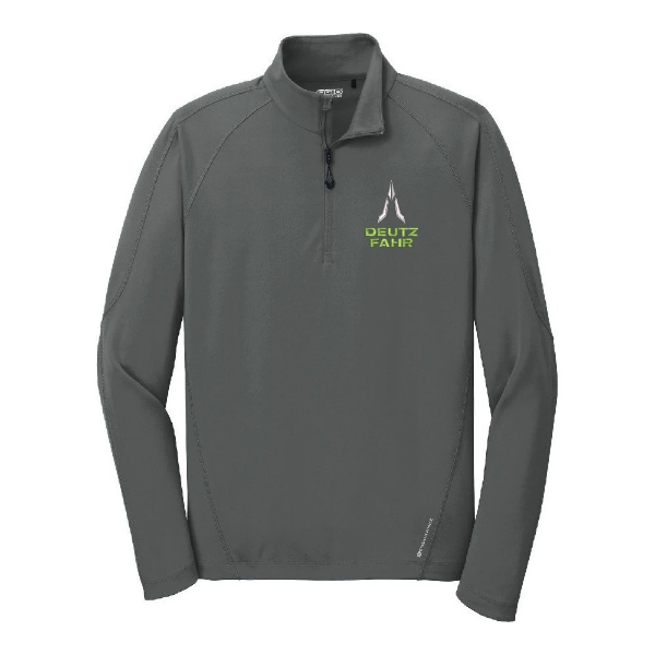 Grey POD Deutz Fahr OGIO Quarter Zip Product Image on white background