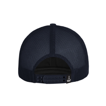 Deutz-Fahr Performance Mesh Trucker Hat in navy with silver and neon green logo